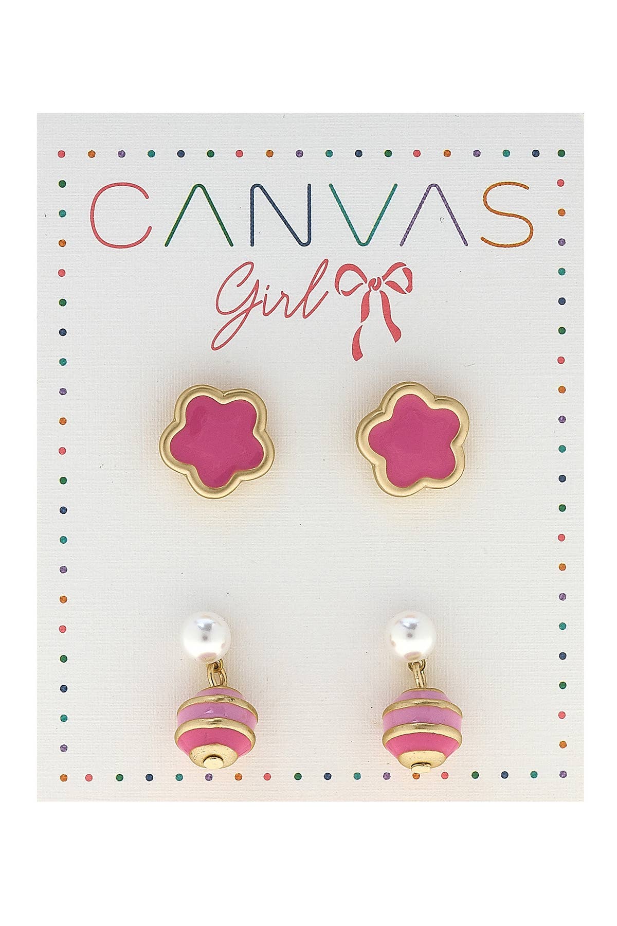 Molly Flowers & Macarons Children's Stud Earrings