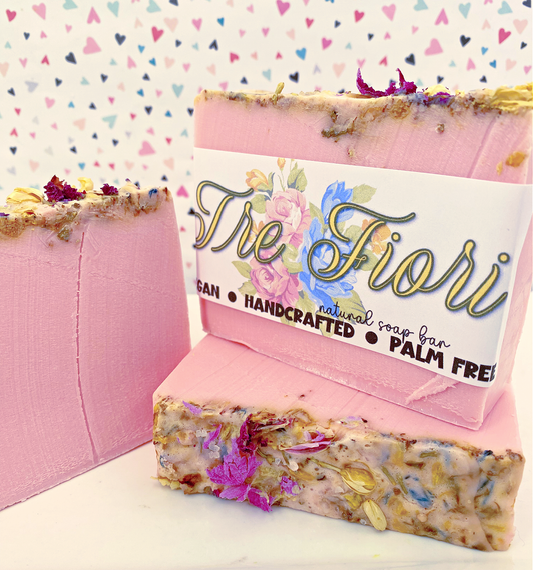 Tre Fiori (3 Flowers) - Handmade Soap Bar