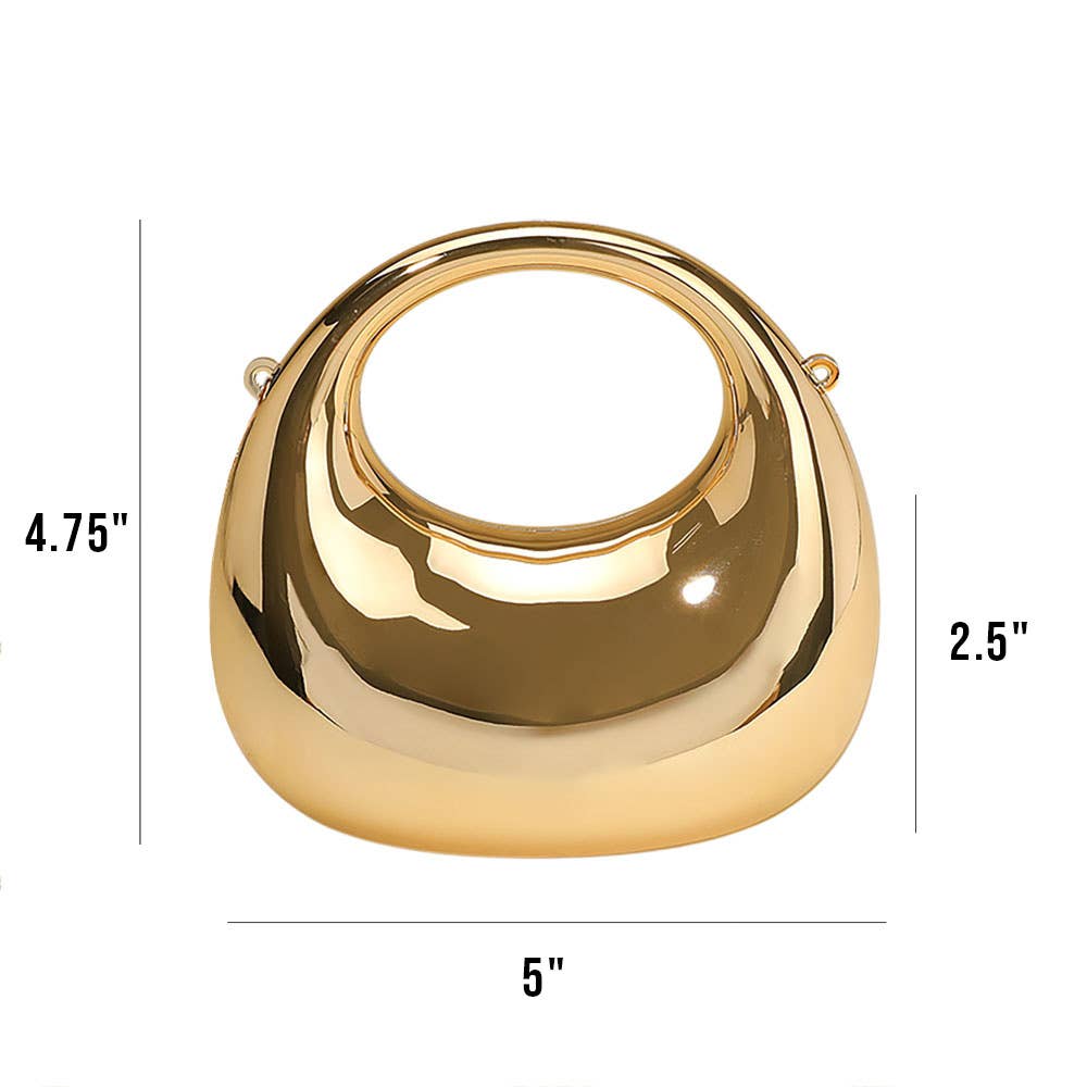 Modern Round Hardcase Mini Clutch
