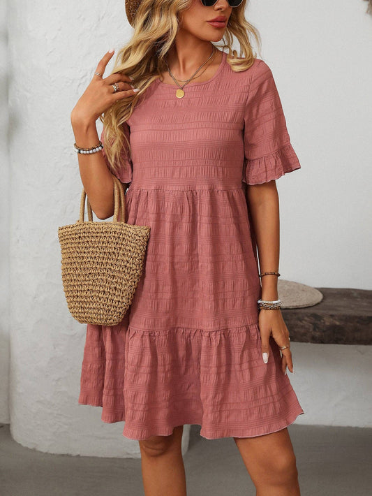 Loose Casual Short-Sleeve Dress