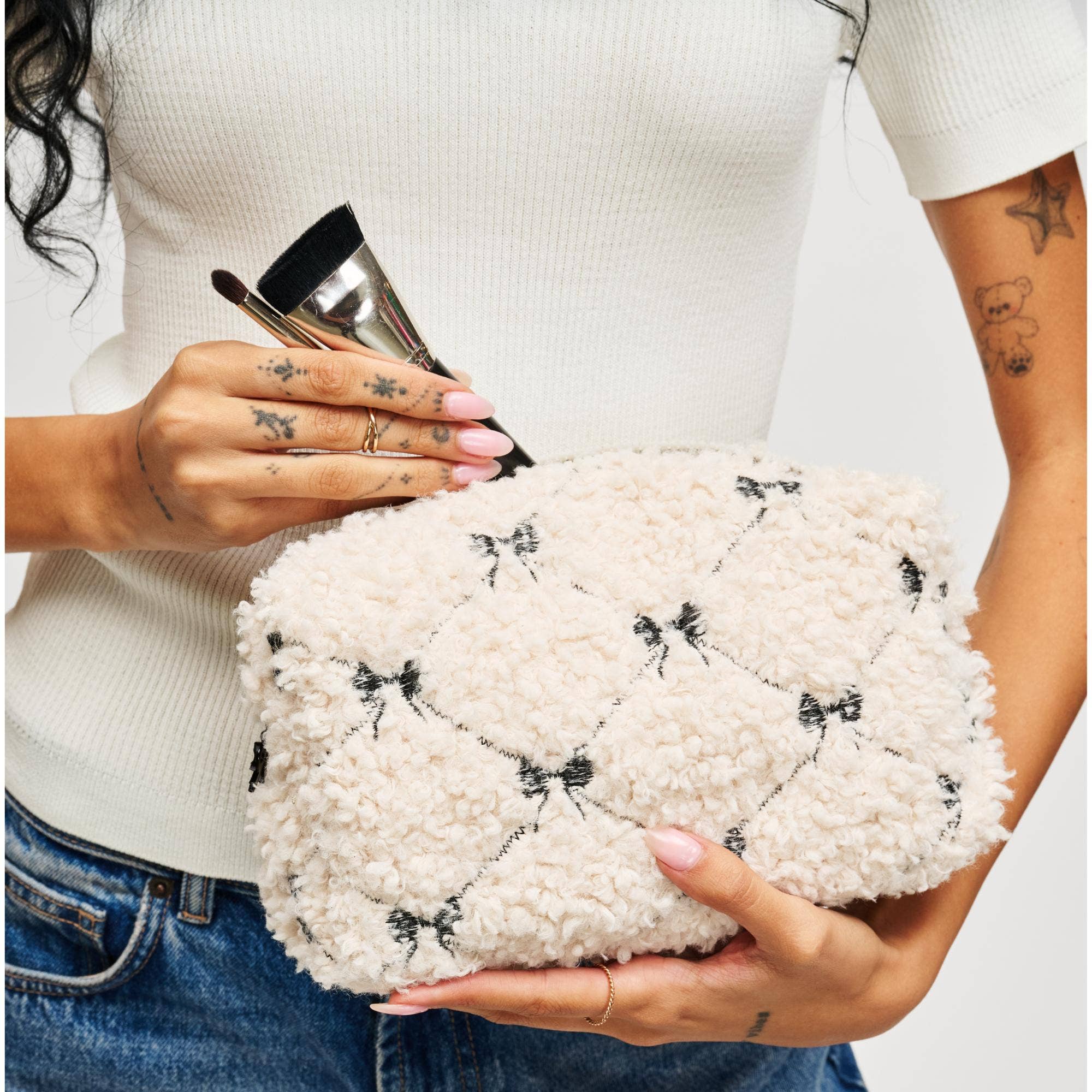 Bow Teddy Cosmetic Bag