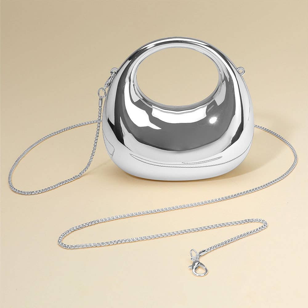 Modern Round Hardcase Mini Clutch