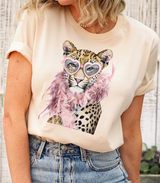 Cheetah Boa Graphic Tee