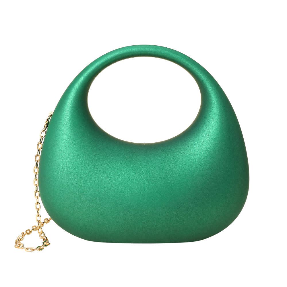 Matte Acrylic Crescent Handbag