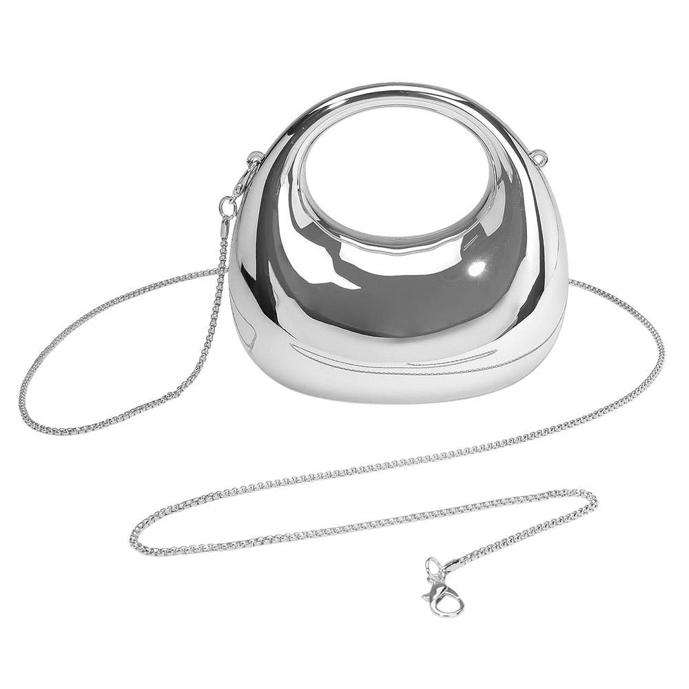 Modern Round Hardcase Mini Clutch