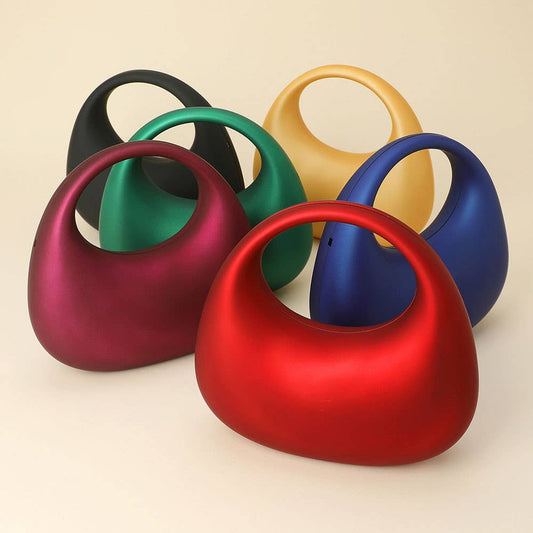 Matte Acrylic Crescent Handbag