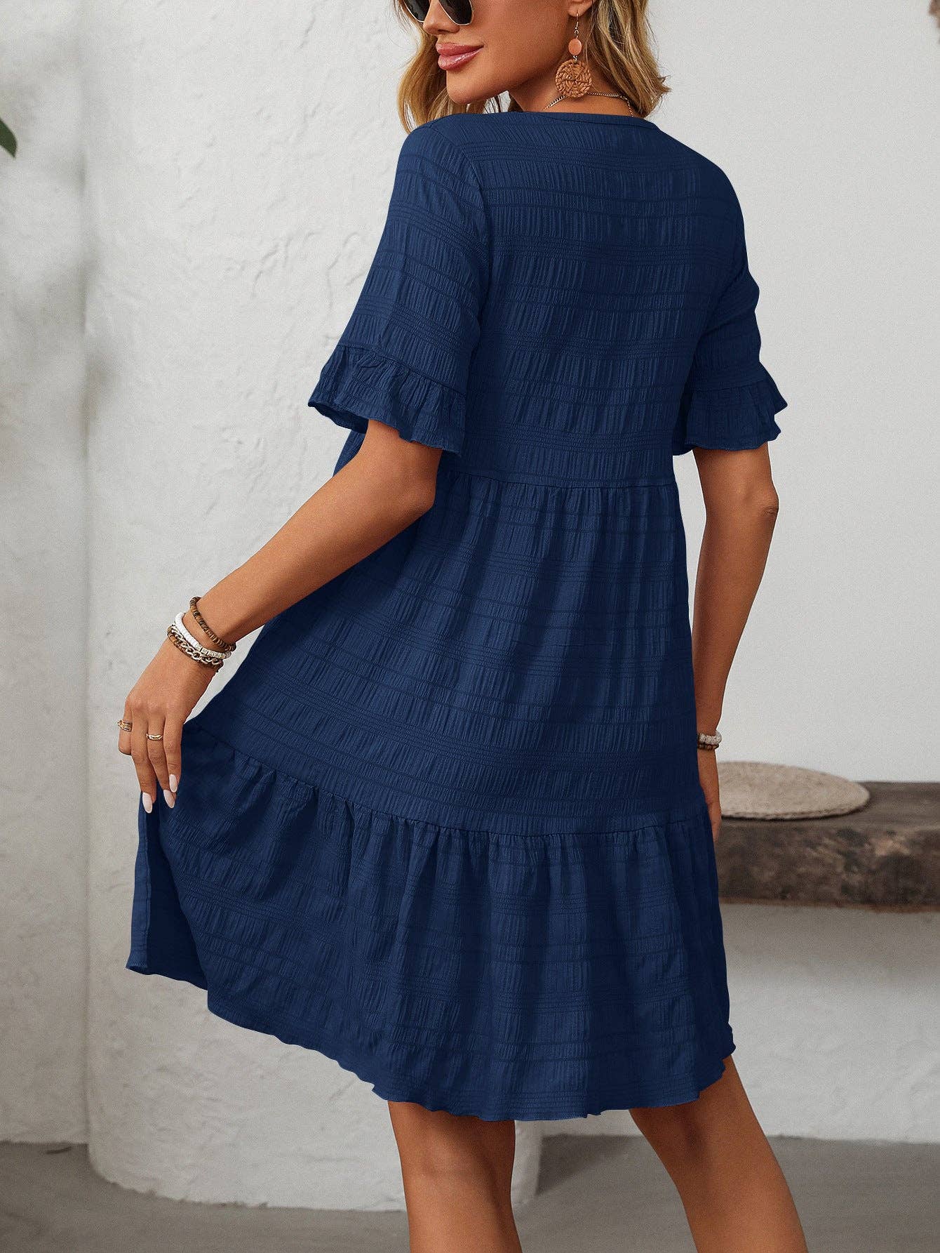 Loose Casual Short-Sleeve Dress