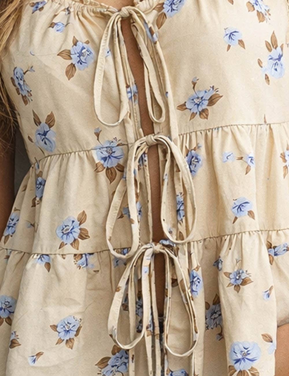 Boho Floral Sleeveless Top