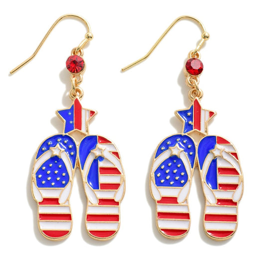 American Flip Flop Earrings