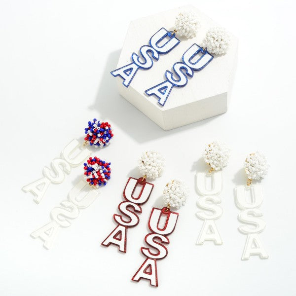 Resin USA Earrings