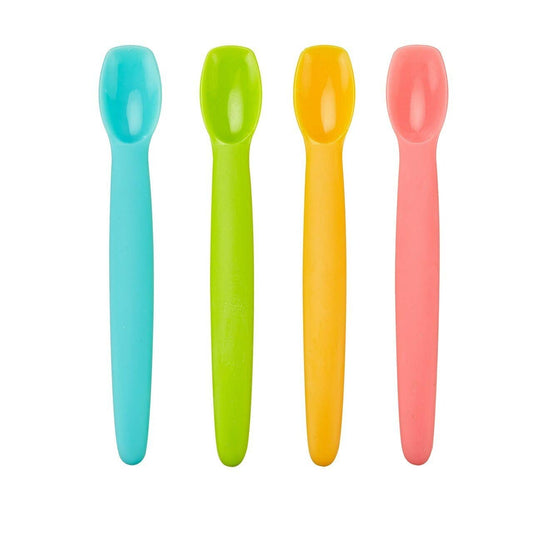 Silicone Baby Feeding Spoon w/Carrying Case