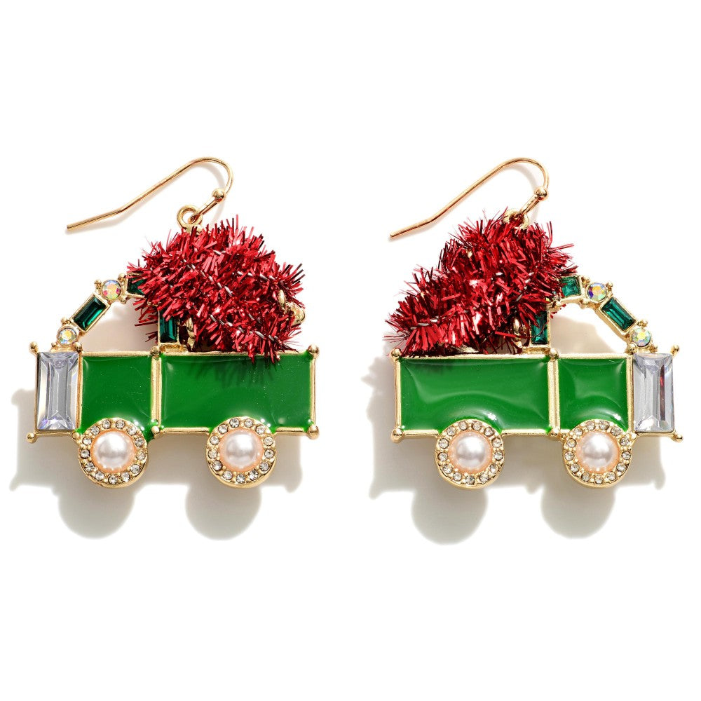 Enamel Christmas Tree Truck