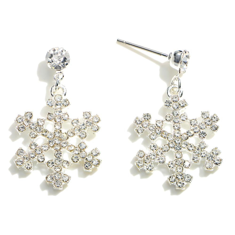 Crystal Snowflake Earrings