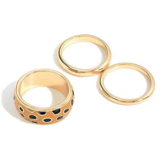 Cheetah Ring Set