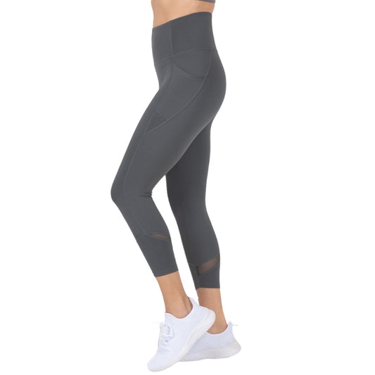 High Waisted Leggings With Mesh Details