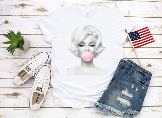 Marilyn Monroe Bubble Gum Tee
