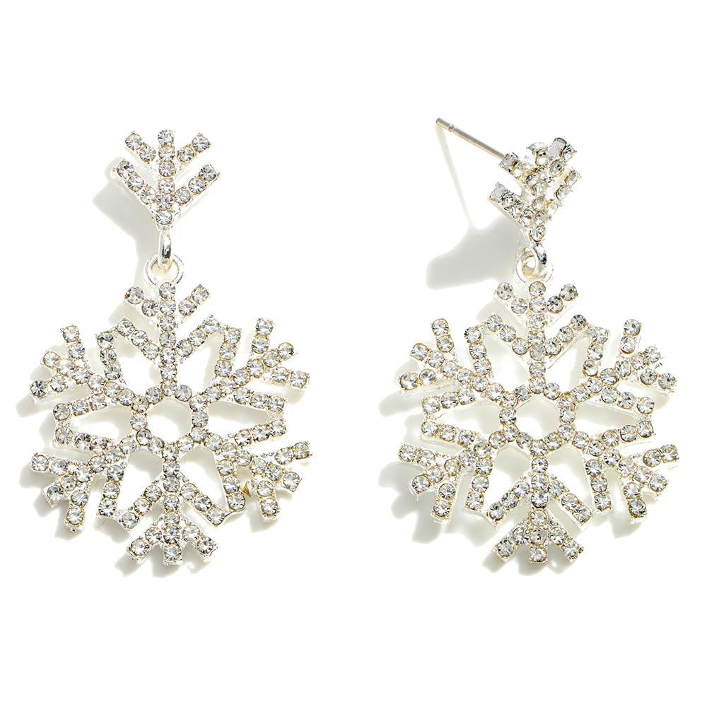 Crystal Snowflake Earrings