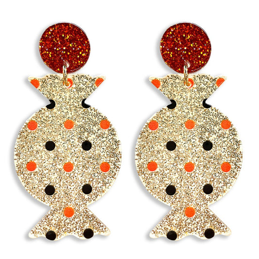 Glitter Polkadot Candy Earrings