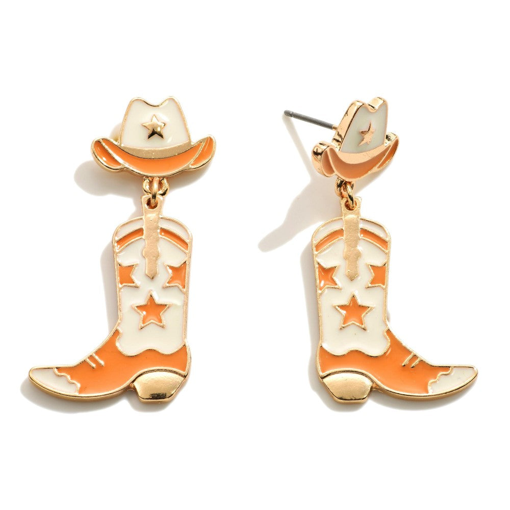 Cowboy Boots & Hat Earrings