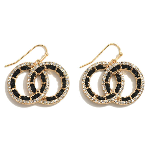 Linked Double Circle Earrings