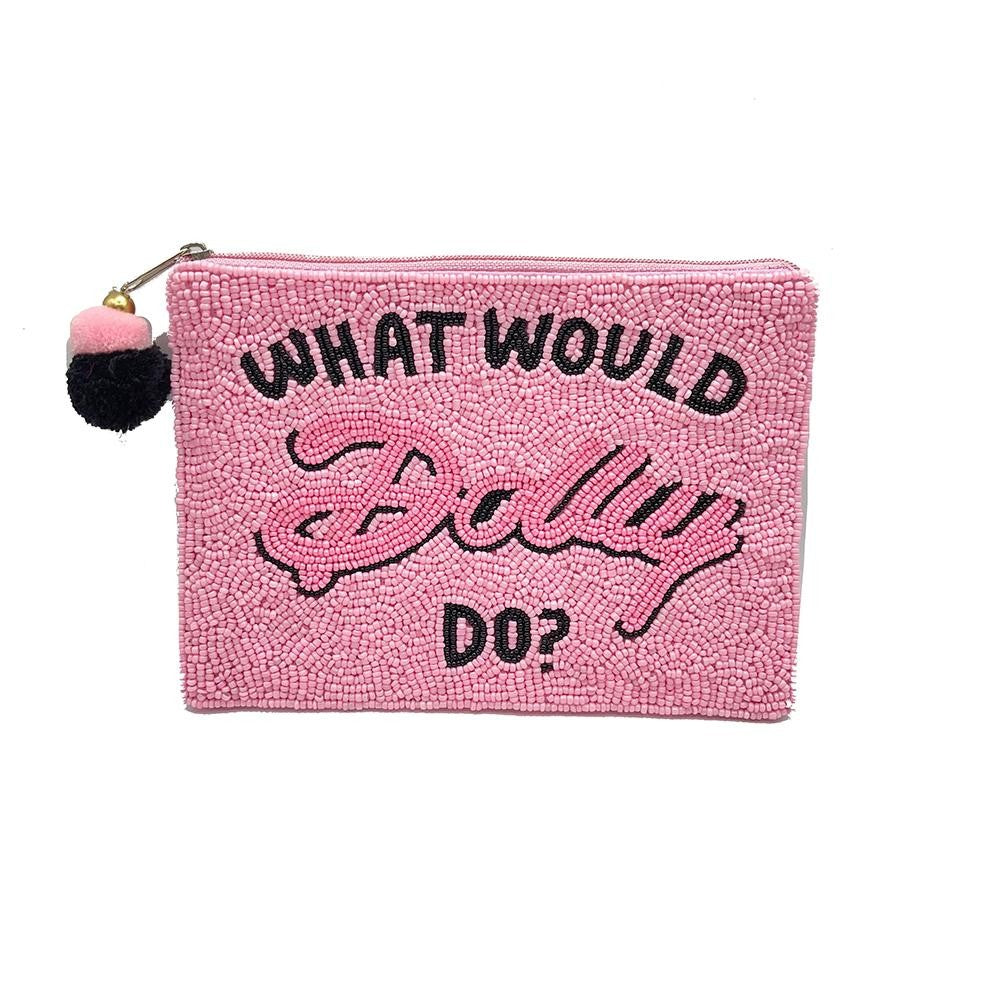 What Would Dolly Do Beaded Pouch