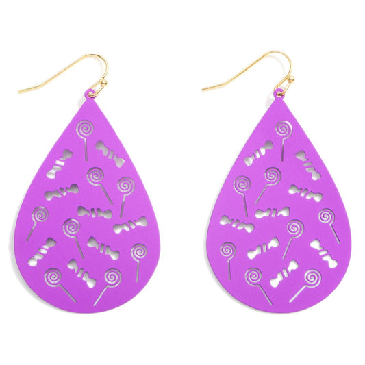 Halloween Candy Teardrop Earrings