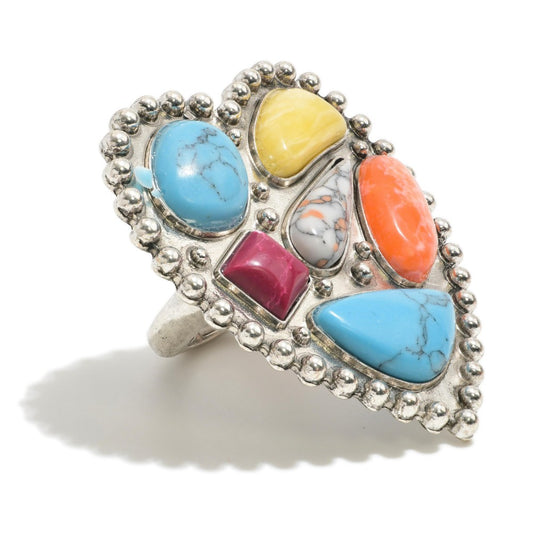 Heart Shaped Stone Ring