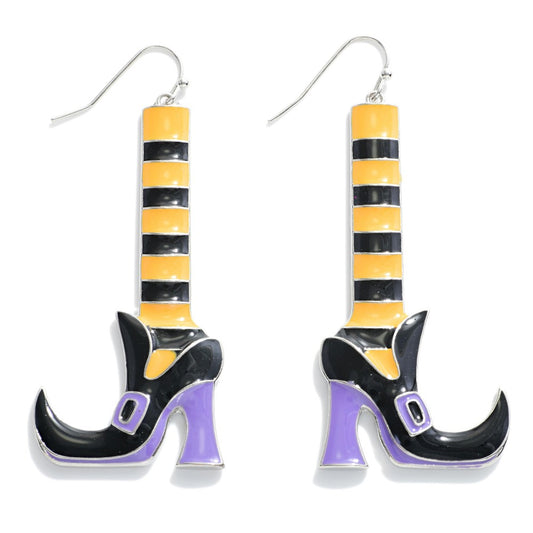 Long Witch Shoes Earrings