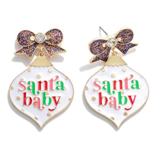 Santa Baby Ornament Earrings