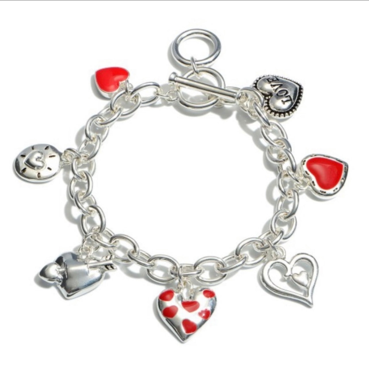 Valentine Statement Charm Bracelet