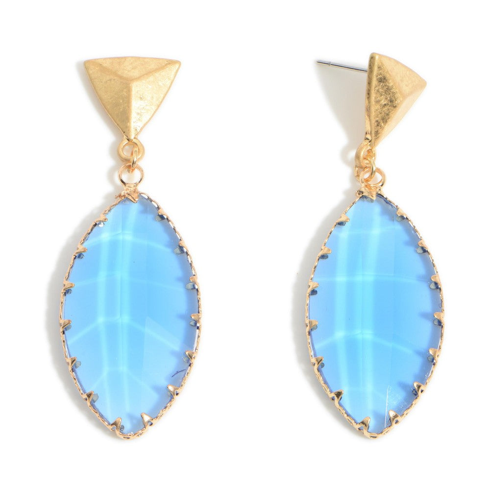 Glass Teardrop Earrings