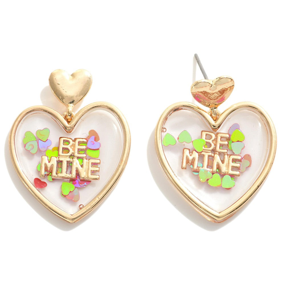 Heart Confetti “Be Mine” Earrings