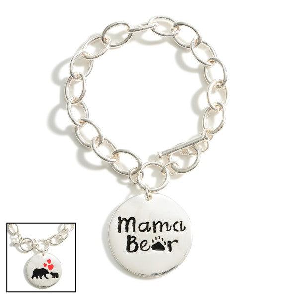 Mama Bear Chain Bracelet