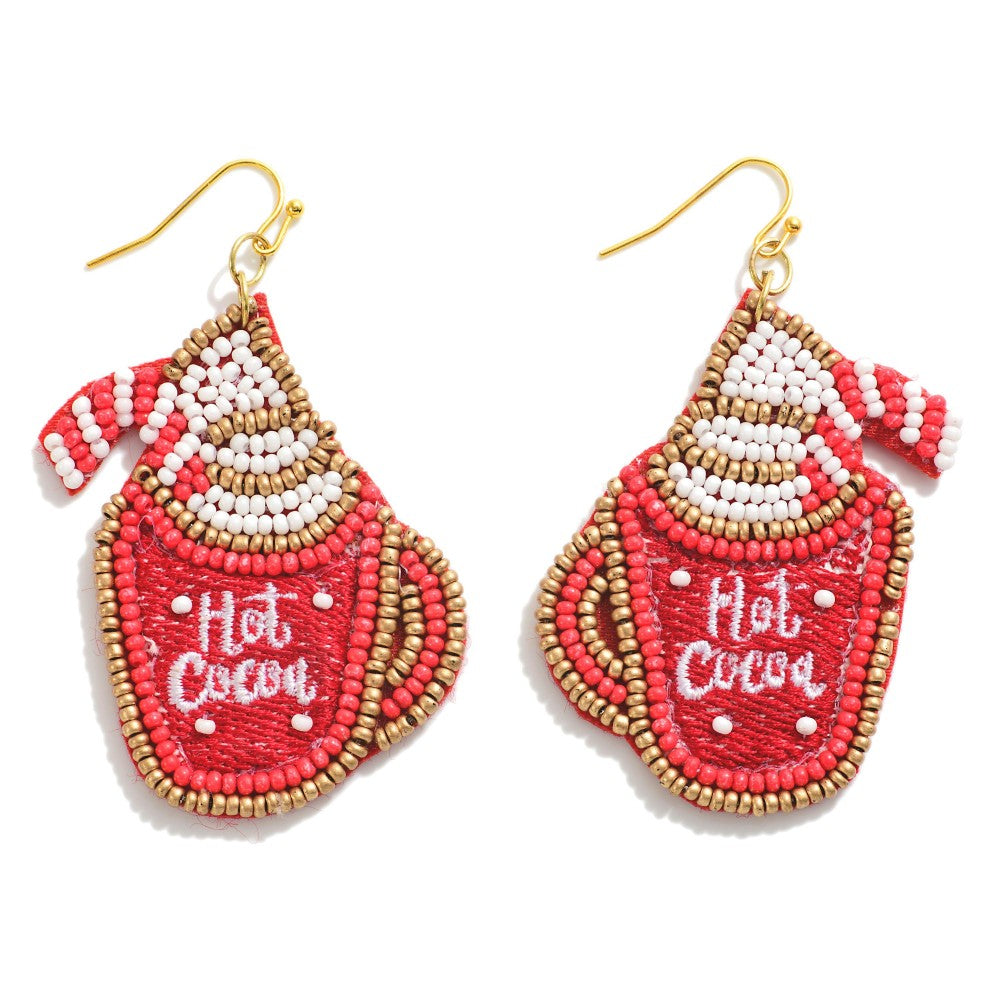 Beaded Hot Cocoa Earrings