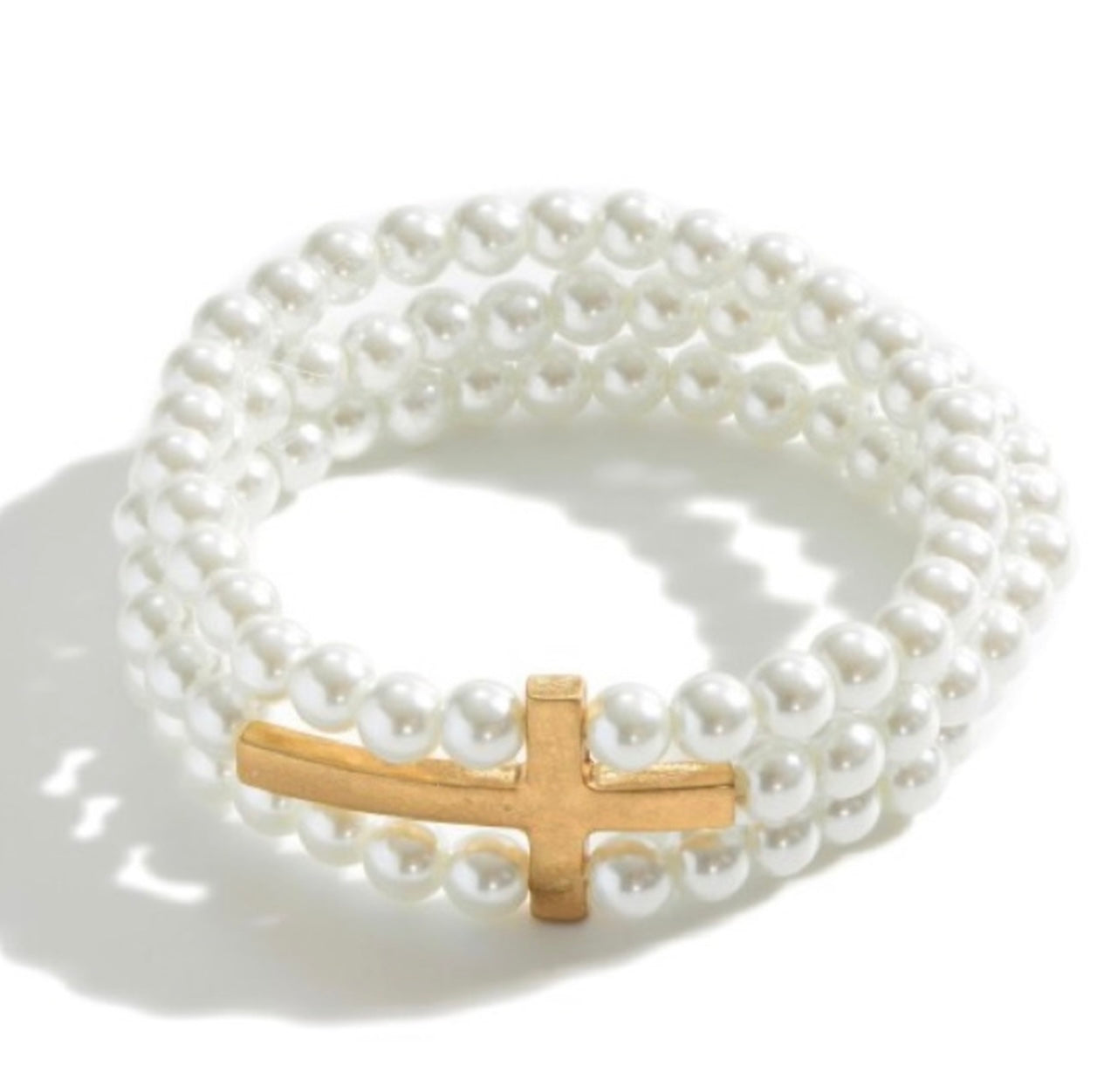 3 in 1 Beaded Cross Bracelet