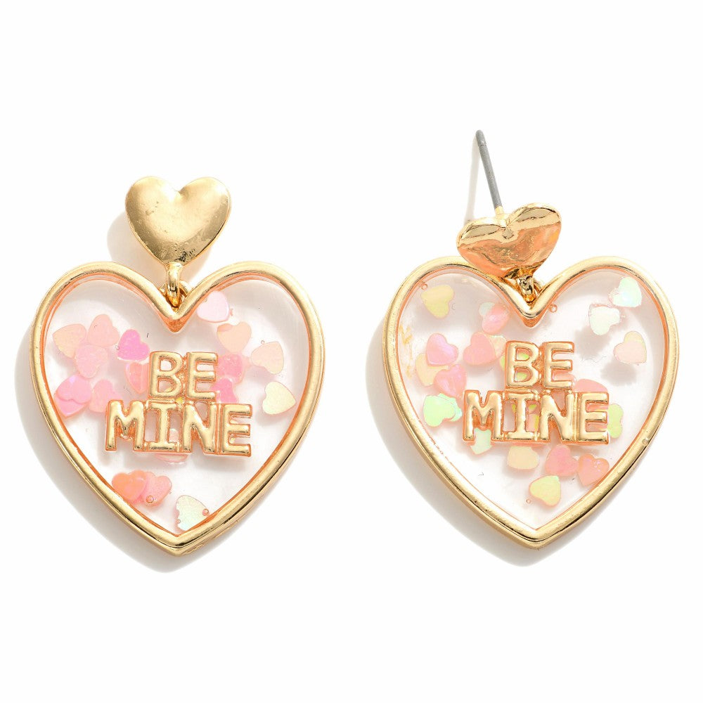 Heart Confetti “Be Mine” Earrings