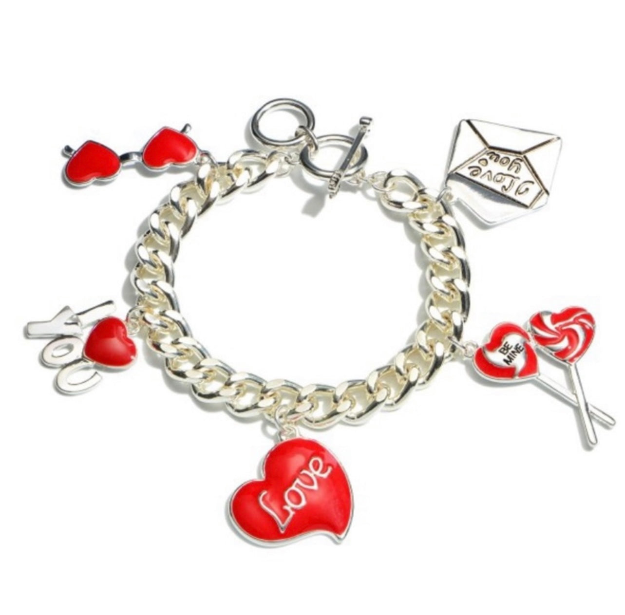 Valentine Statement Charm Bracelet